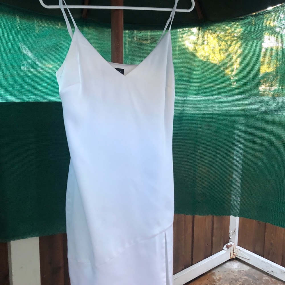 Guess by Marciano white satin slip dress size S